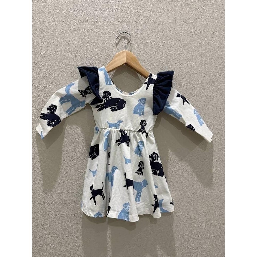 Monica + Andy Organic Cotton Ruffle Dog Dress 3T